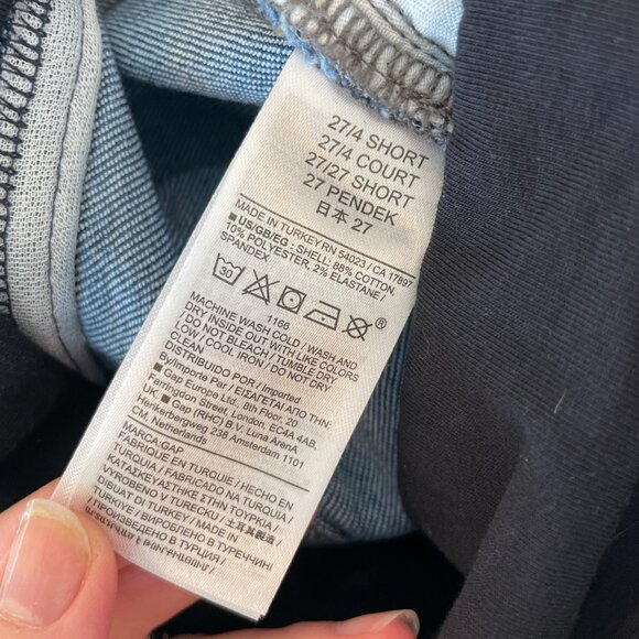 GAP Maternity Vintage Slim Jeans - True Waistband Full Panel - Medium Wash 27S - Picture 3 of 11